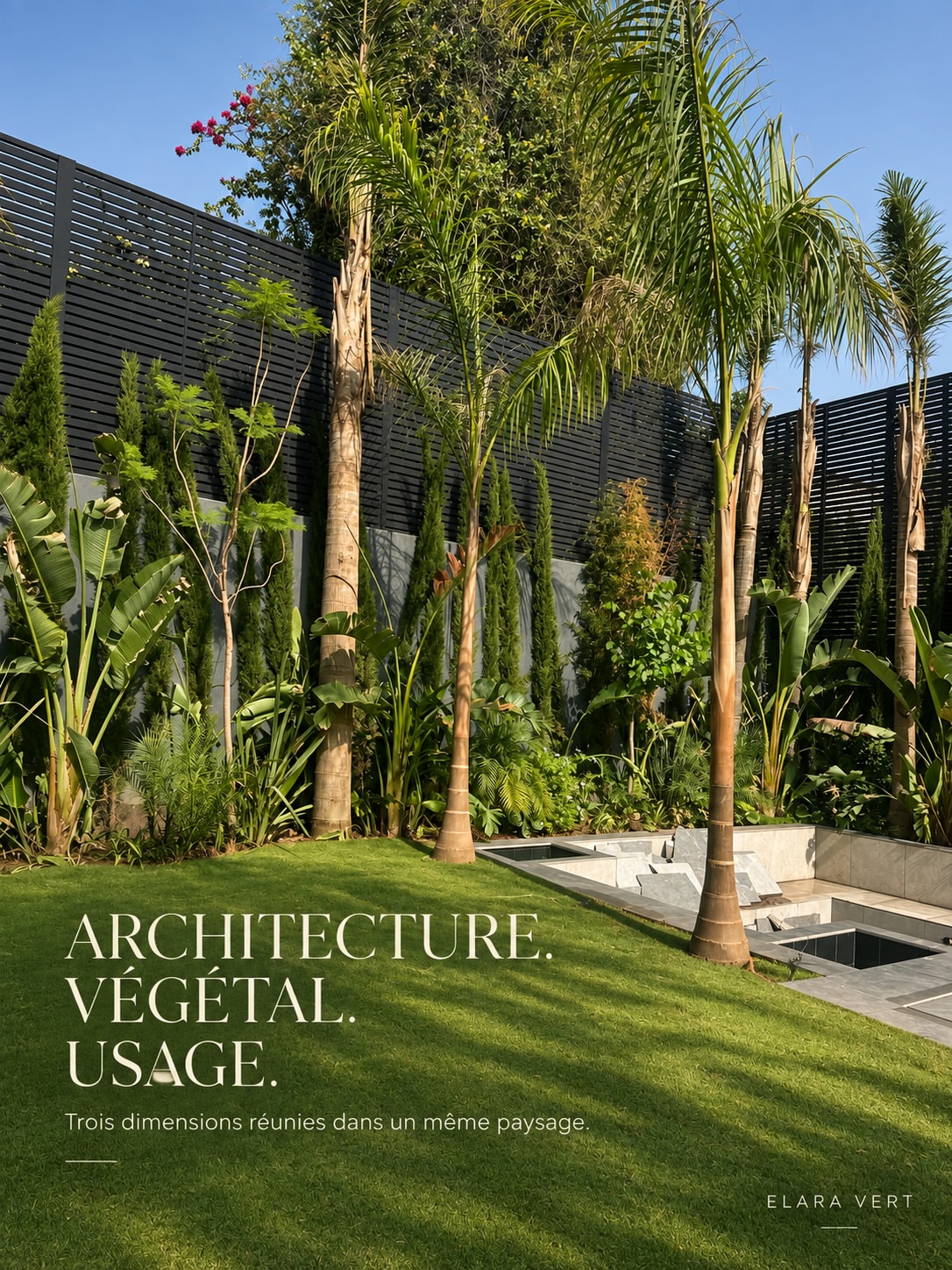 Architecture végétale et aménagement paysager par Elara Vert